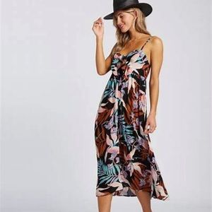 Billabong “Twist it” Knot Front Printed dress